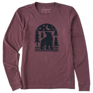 Women's Bear in the Woods Long Sleeve Crusher Tee
