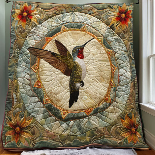 Mandala Hummingbird XR3005013CL Quilt